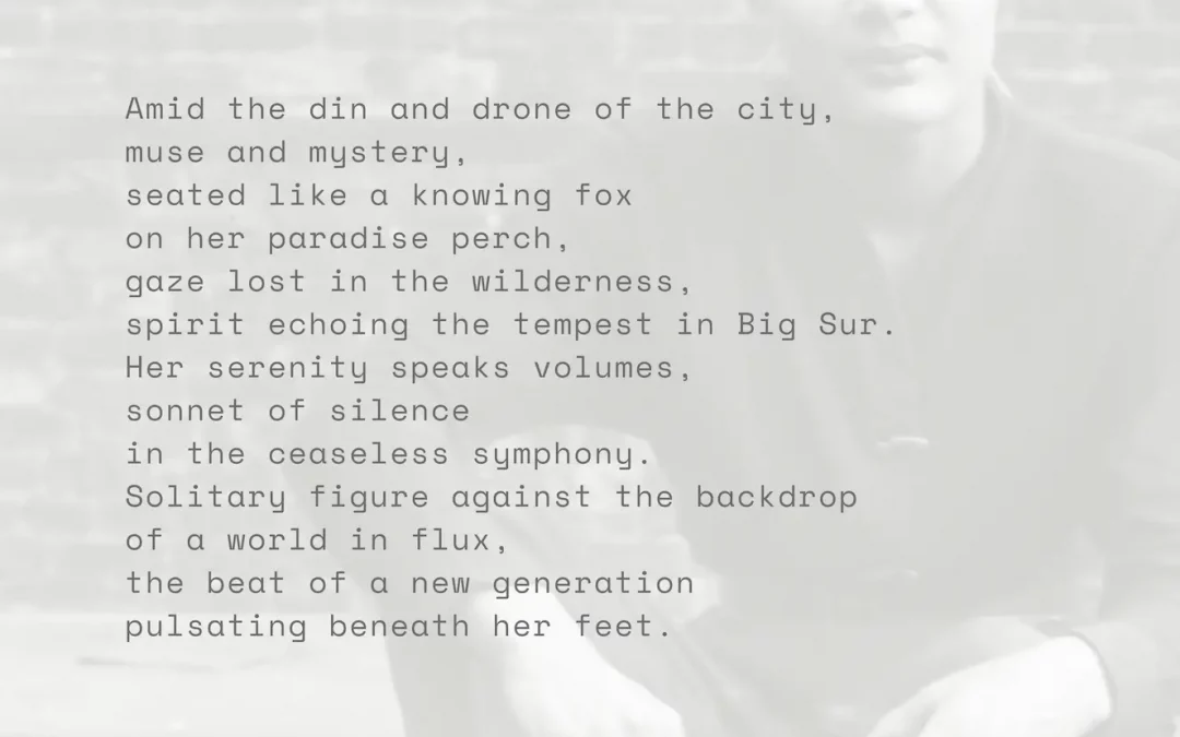 BALLAD OF THE ROOFTOP ANGEL, after Allen Ginsberg, “Alene Lee, immortalized as Mardou Fox in Kerouac’s Subterraneans, rooftop near Tompkins Park & Paradise Alley, 1953”